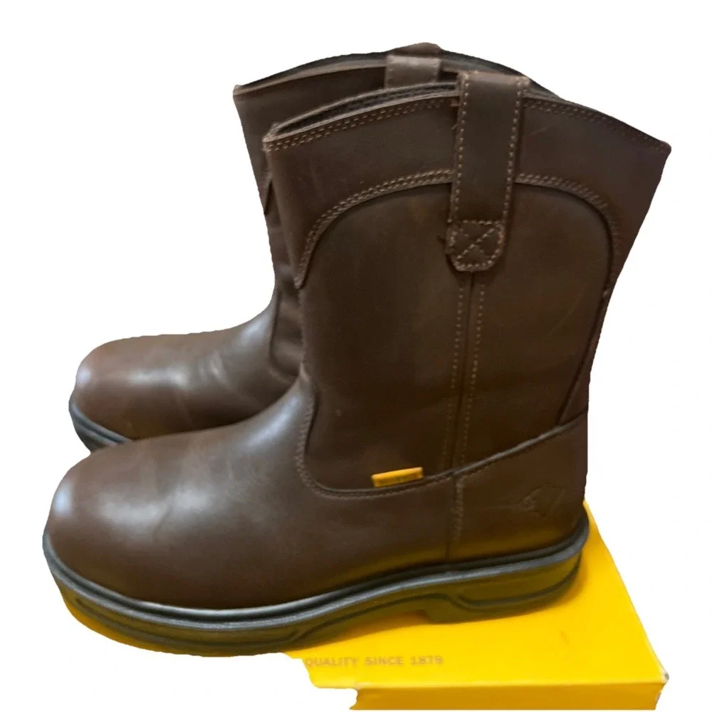 Herman Survivors Men's Size 10 Plower Waterproof Steel Toe Work Leather Boots